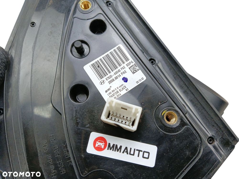 LUSTERKO PRAWE HYUNDAI I30 II (2011-2014) 1.6 16V 120KM 87620-A6040 - 2