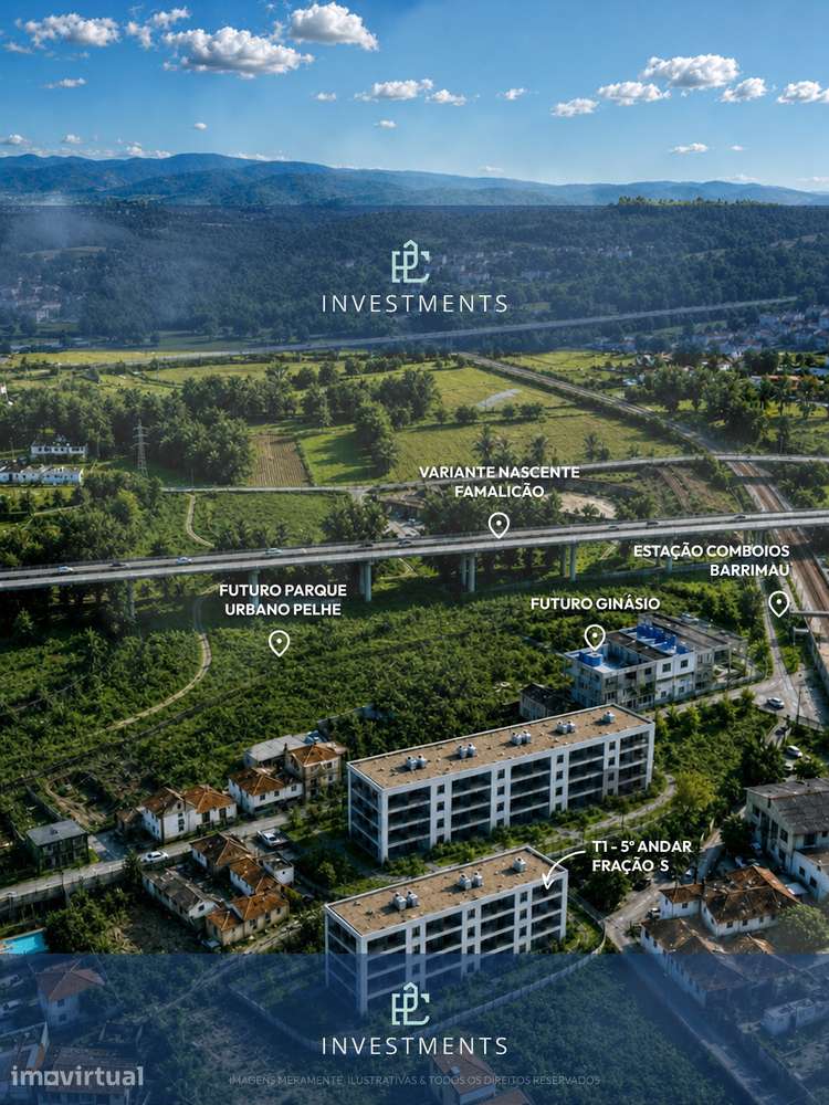 T1 Novo junto ao futuro Parque Urbano Pelhe - Famalicão - Grande imagem: 2/8