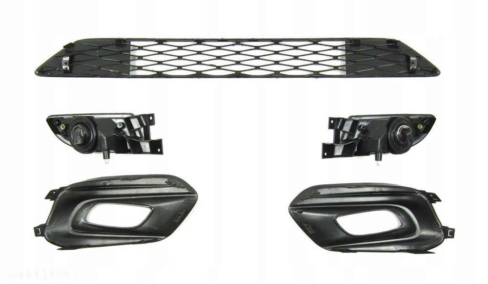 Atrapa / Kratki / halogeny/ ramki w zderzak Fiat Tipo 16 - SDN Zestaw ! - 2