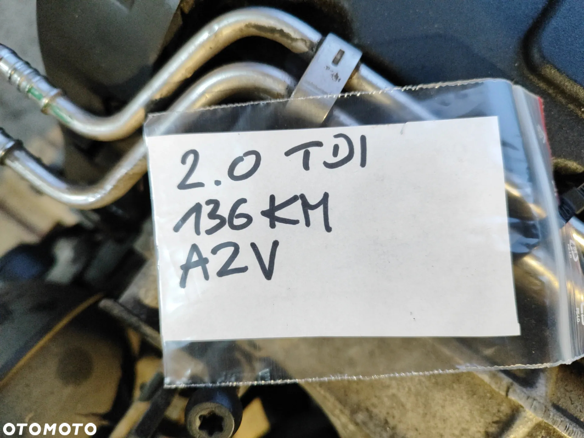 silnik kompletny 2.0 TDI AZV 136KM tak jak w aucie -Film z pracą do Volkswagen Touran I Golf V Seat Leon Audi A3 - 10