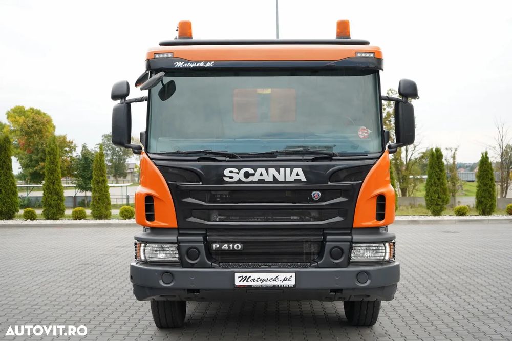 Scania P 410 / 8x4 / BASCULATOR SPATE / JANTE DIN ALIAJ / ANVELOPE 100% / MANUALĂ / - 14