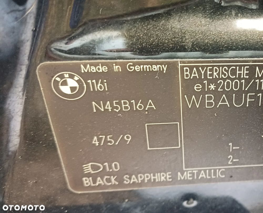 BMW 116i e87 silnik 1.6 N45B16A kompletny - 4