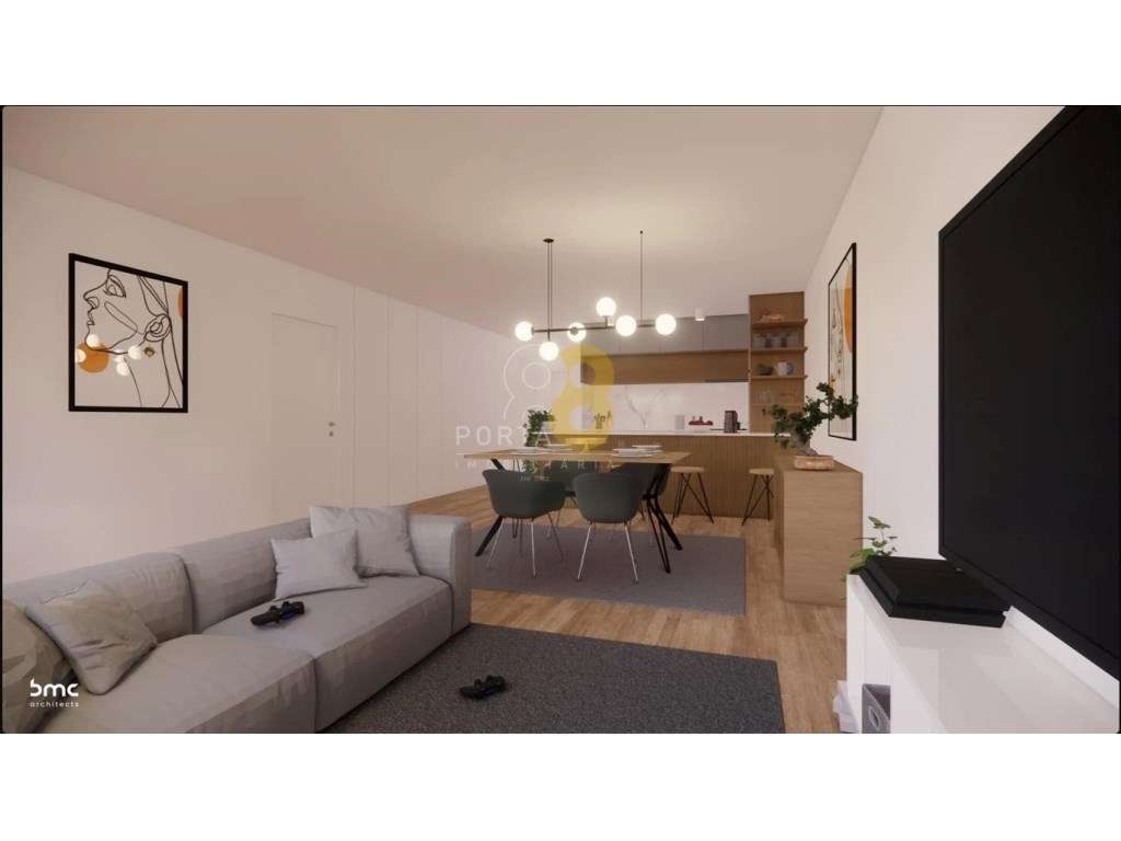 Apartamento T2 com terraço no centro de Matosinhos - Grande imagem: 3/20