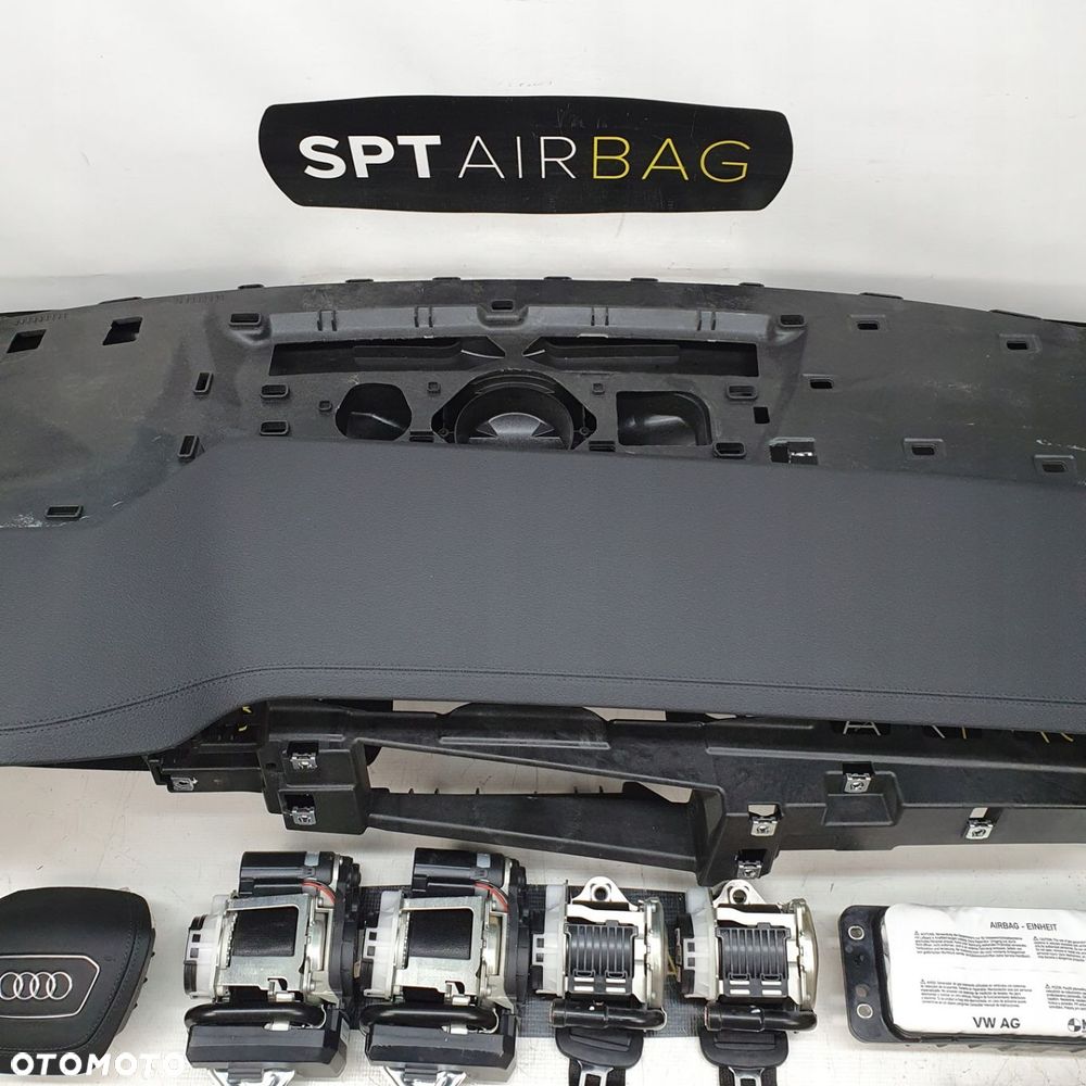 AUDI A6 C8 4K1 DESKA ROZDZIELCZA KONSOLA KOKPIT PULPIT PODUSZKI AIRBAG AIR BAG PASY KURTYNY KIT SET - 3