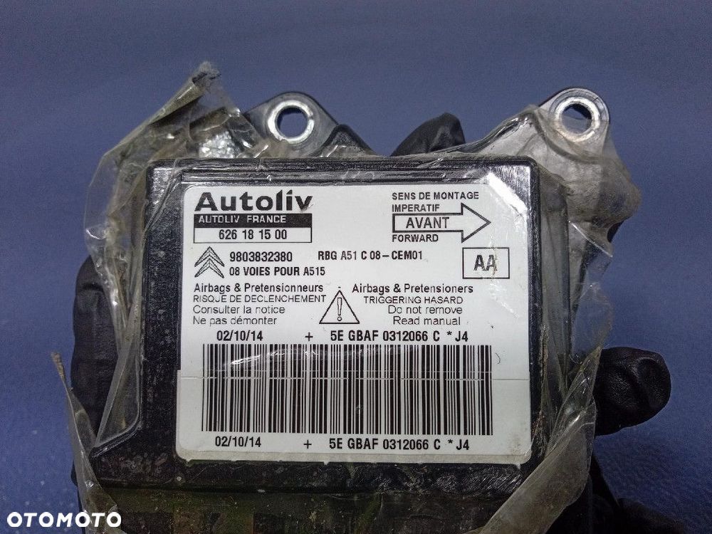 CITROEN C3 II 09- DESKA KONSOLA PODUSZKI PASY KPL EU 98016847ZD - 7
