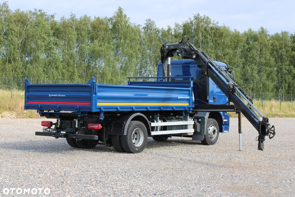 MAN TGM 15.290 Nowy 3-stronny WYWROT Żuraw HDS Hiab 099 BS-2 HiDuo Sterowanie radiowe 5,6 funkcja Kiper Wywrotka - 12