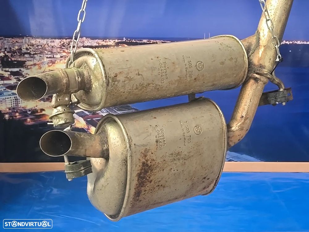 BMW Série 7 E65 E66 745i V8 Silencioso Traseiro panela de Escape Muffler OEM Original 2001- - 11