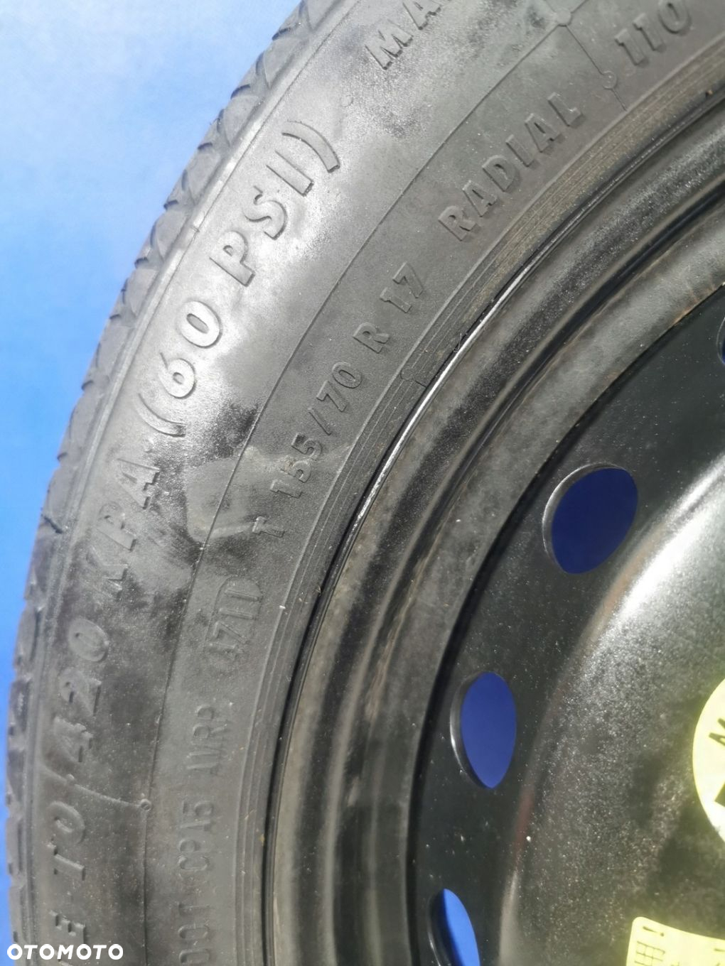 Mercedes E-Klasa W212 koło dojazdowe zapas 155/70 R17 4.00Bx17H2 ET39 5x112 - 8