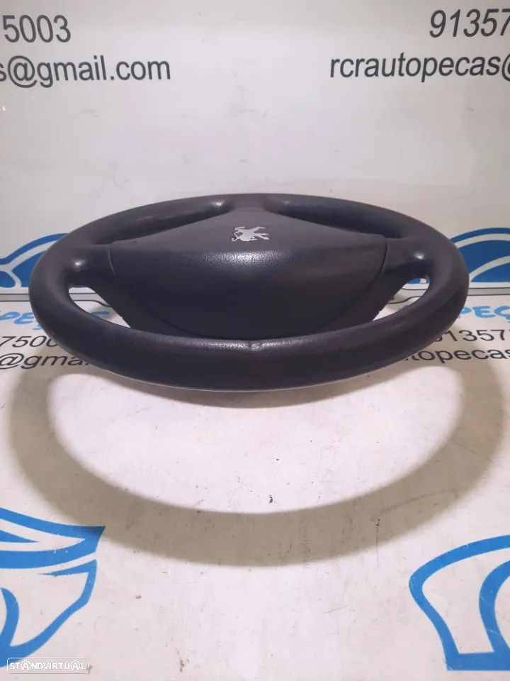VOLANTE GUIADOR COMPLETO ORIGINAL PEUGEOT 307 AIRBAG 96345022 4109AR 96345028ZR - 3