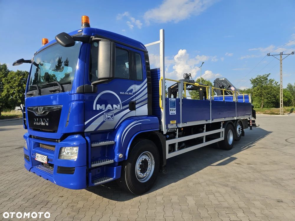 MAN TGS 26.360 6X2 E6 skrzynia + dźwig HMF1420 z pilotem - 2