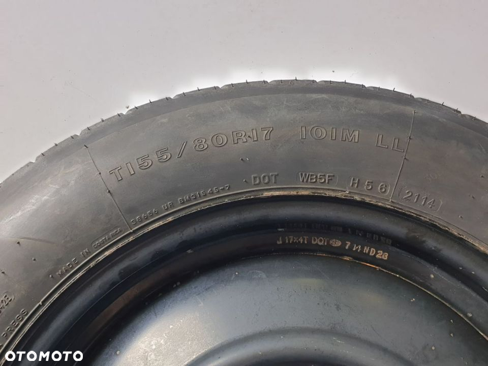TOYOTA VERSO COROLLA AVENSIS Koło Dojazdowe Zapasowe 155/80 R17 - 4