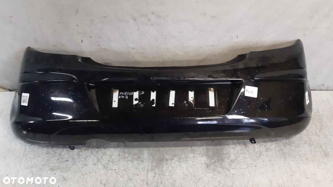 ^ ZDERZAK TYŁ TYLNY OPEL CORSA D Z20R CZARNY 5D 5 DRZWI HB DO MALOWANIA ! - 1