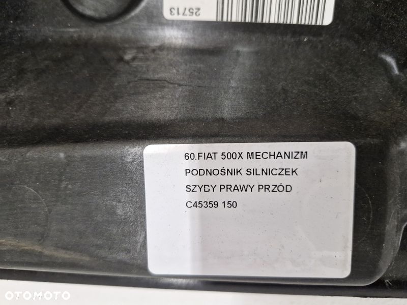 FIAT 500X MECHANIZM PODNOŚNIK SILNICZEK SZYBY PRAWY PRZÓD C45359 - 5