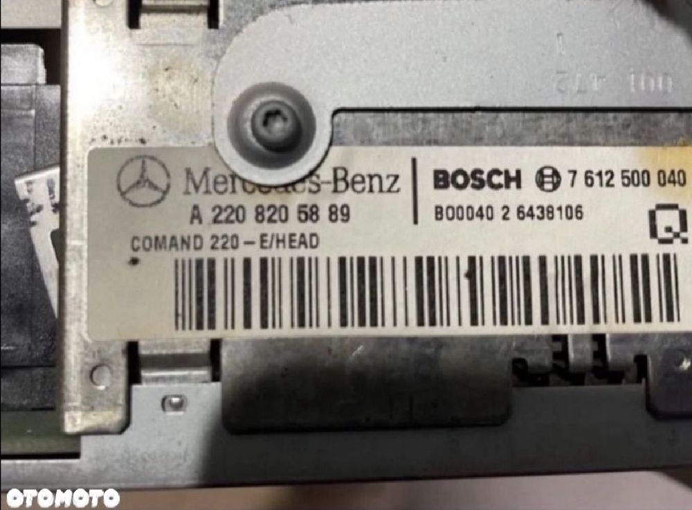 A2208205889 Radio comand mercedes s w220 lift cl w215 - 6
