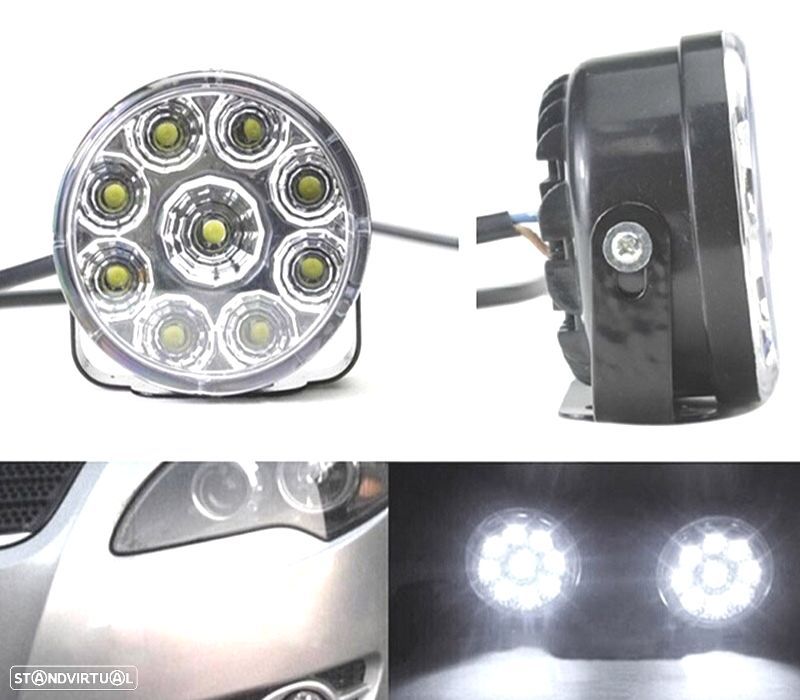 LÂMPADAS LED DE LUZ DIURNA REDONDAS - 3