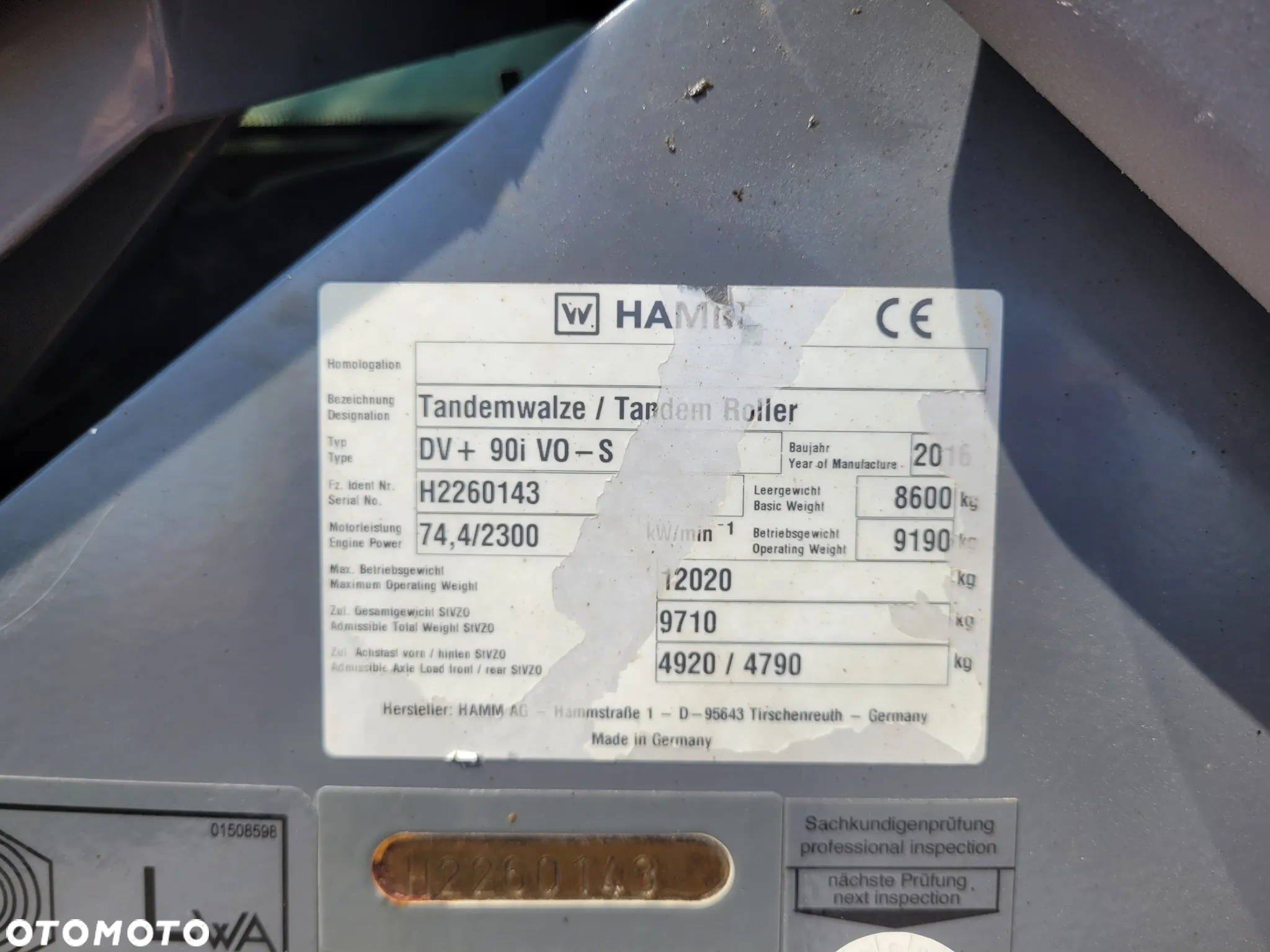 Hamm DV + 90 i VO - S - 27