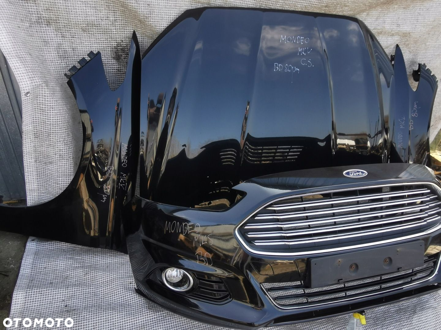 FORD MONDEO MK5 MKV 14-19 ZDERZAK MASKA 2 x BŁOTNIK PRZÓD KOMPLETNY BD - 2