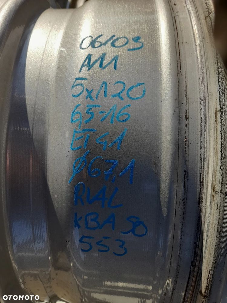 Felgi aluminiowe Rial KBA50553 6.5" x 16" 5x120 ET41 - 8
