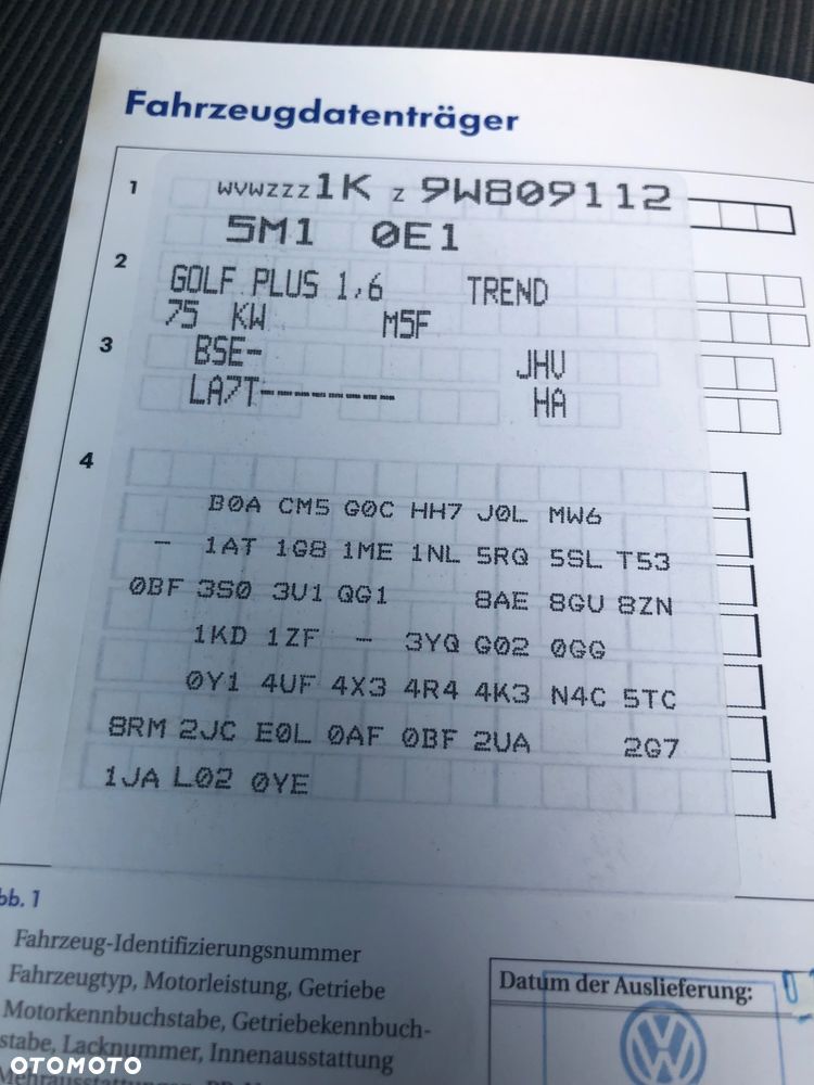VW GOLF V PLUS LA7T DRZWI PRAWE TYŁ TYLNE - 2