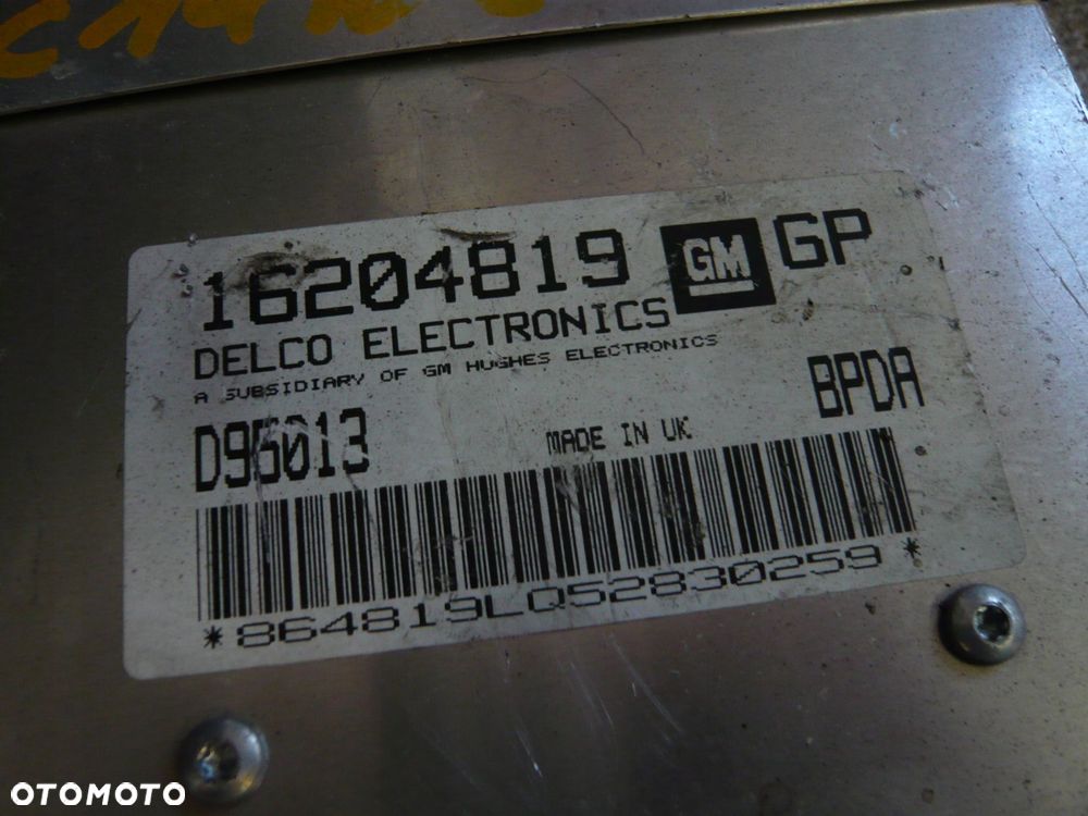 komputer sterownik silnika 16204819 opel corsa b - 3