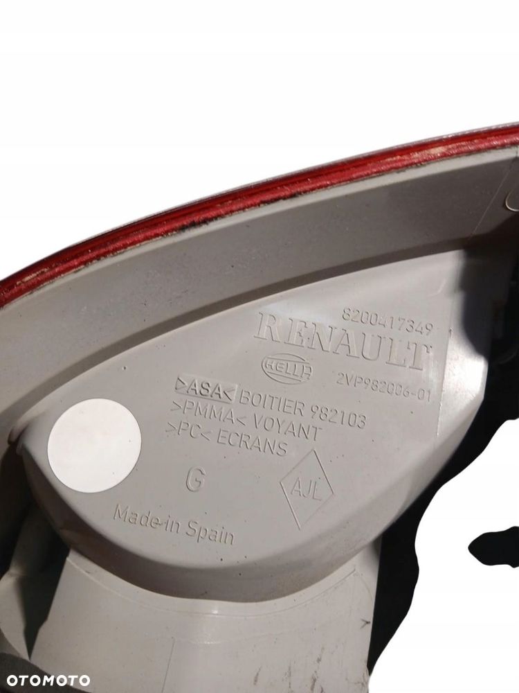 lampa lewa tylna tył renault megane ii kombi lift 8200417349 megane ii - 4
