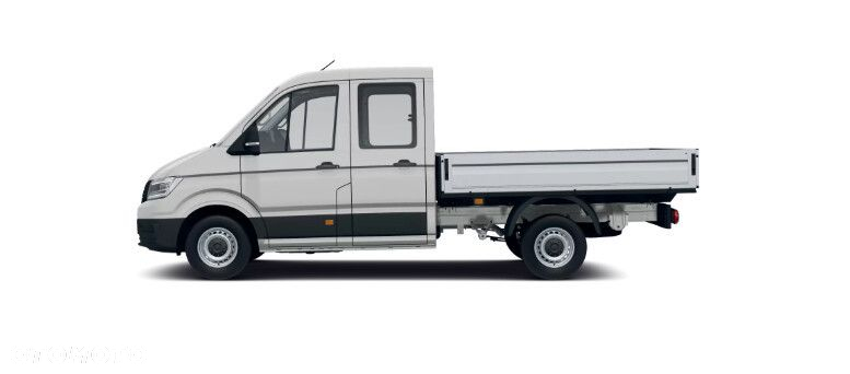 Volkswagen Crafter 35 Skrzyniowy z podwójną kabiną silnik: 2,0 l EU6 SCR 140 KM / skrzynia biegów: Przedni napęd manualna 6-biegowa rozstaw osi: 3640 mm - 2