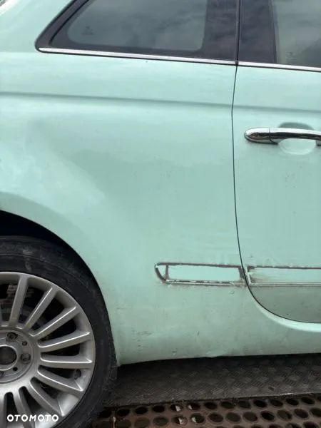 FIAT 500 TYLNA ćwiartka ćwiara próg słupek BŁOTNIK PRAWY PRAWA strona tył tylny 166 Latte menta - 7