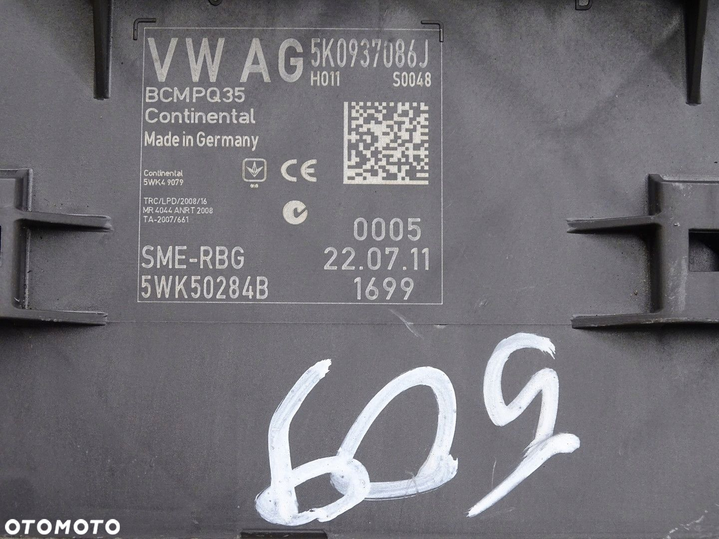 MODUŁ KOMPUTER STEROWNIK KOMFORTU BCM SEAT ALHAMBRA II 7N 5K0937086J - 3