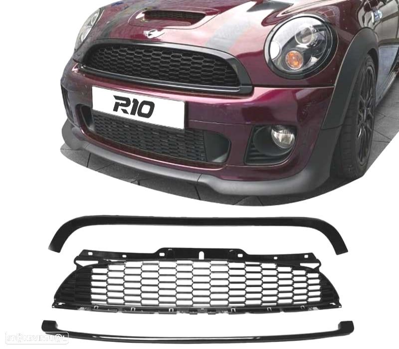 GRELHA MINI COOPER R56 57 55 S JCW 06-14 PRETO BRILHANTE - 1