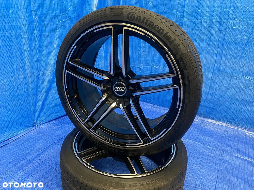 KOŁA KOŁO 21 FELGA ALUMINIOWE ALUSY 21"x 9,5J ET35  5X112; 66,6mm KOŁA NA SZTUKI ; OPONY CONTINENTAL ; AUDI Q7 ORYGINAŁ - 8