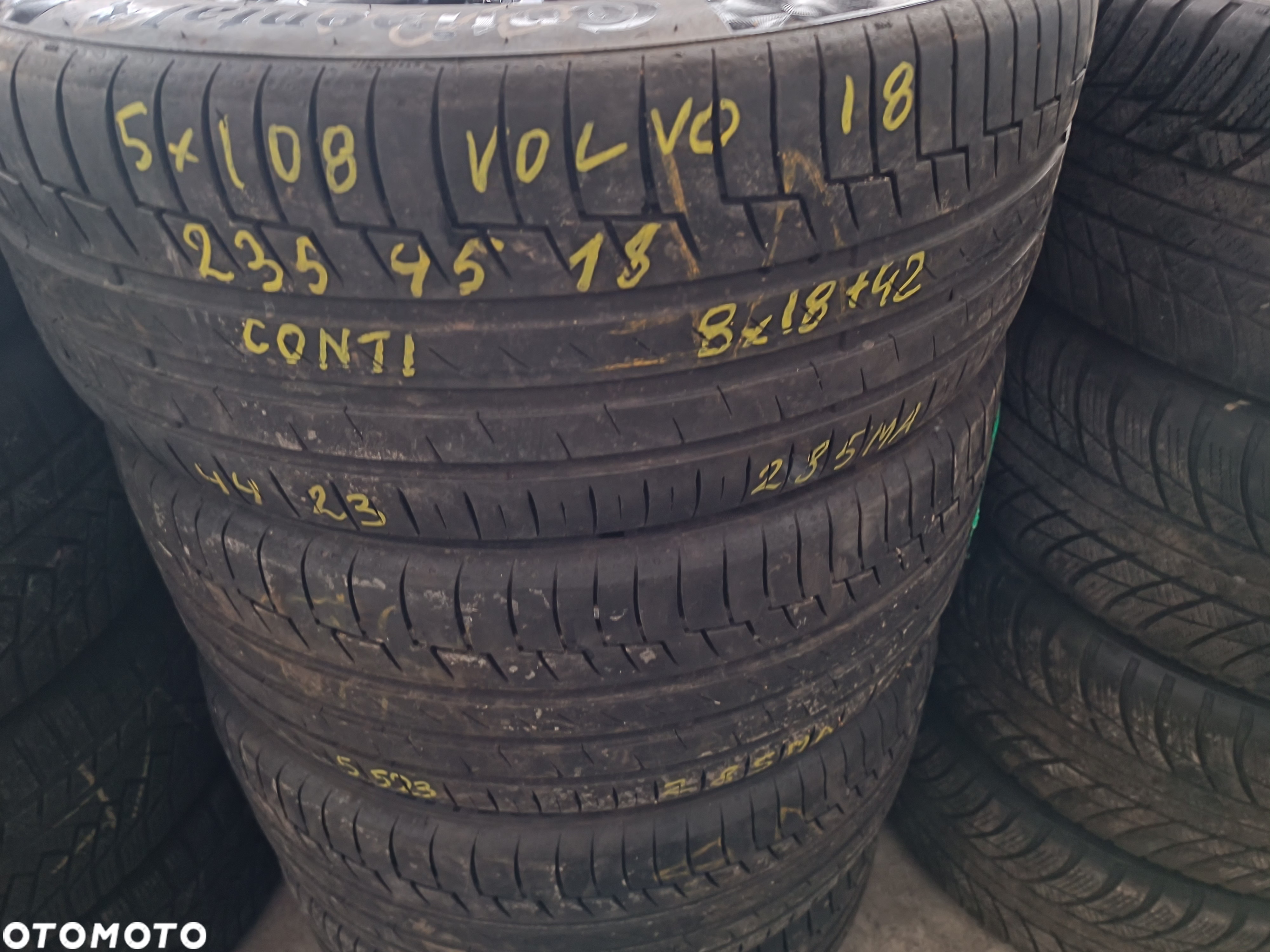 5x108 Alufelgi Felgi Aluminiowe 18 Koła Letnie Lato VOLVO C30 C70 S40 V40 Cross Country S60 V50 V60 V70 s90 v90 xc40 XC60 XC70 Ford 5,5mm Legnica ALU-RAD 235/45 - 5