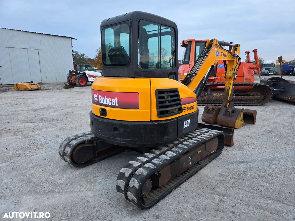 Bobcat E50 Miniexcavator pe senile 36kw /Kubota - 4
