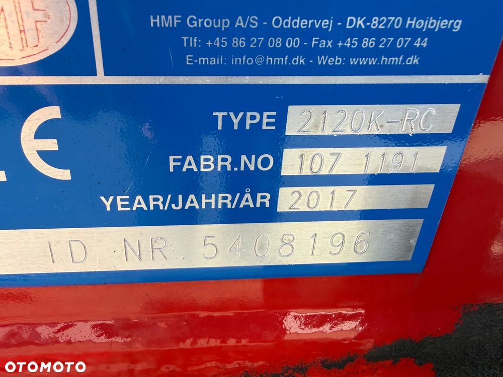 Palfinger HDS HMF 2120K4 4 wysuwy hydrauliczne sterowanie radiowe - 12
