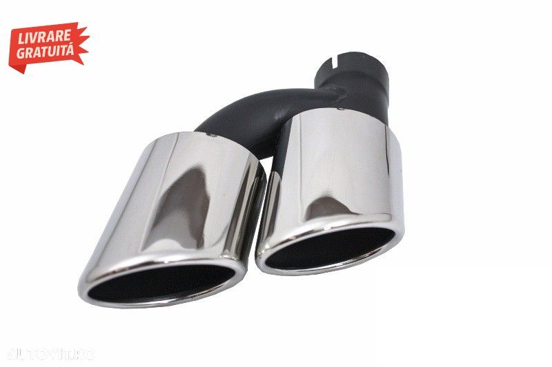 Difuzor Bara Spate cu Oranemnte Evacuare Audi A4 B9 8W S-line (2016-2018) Sedan Av- livrare gratuita - 12