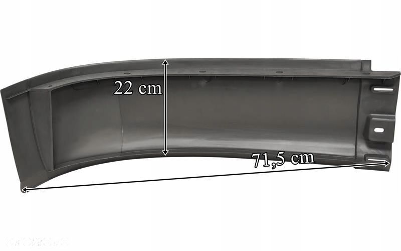 mercedes actros spoiler bez hal. lewy (wysoki) 9438850025 - 2