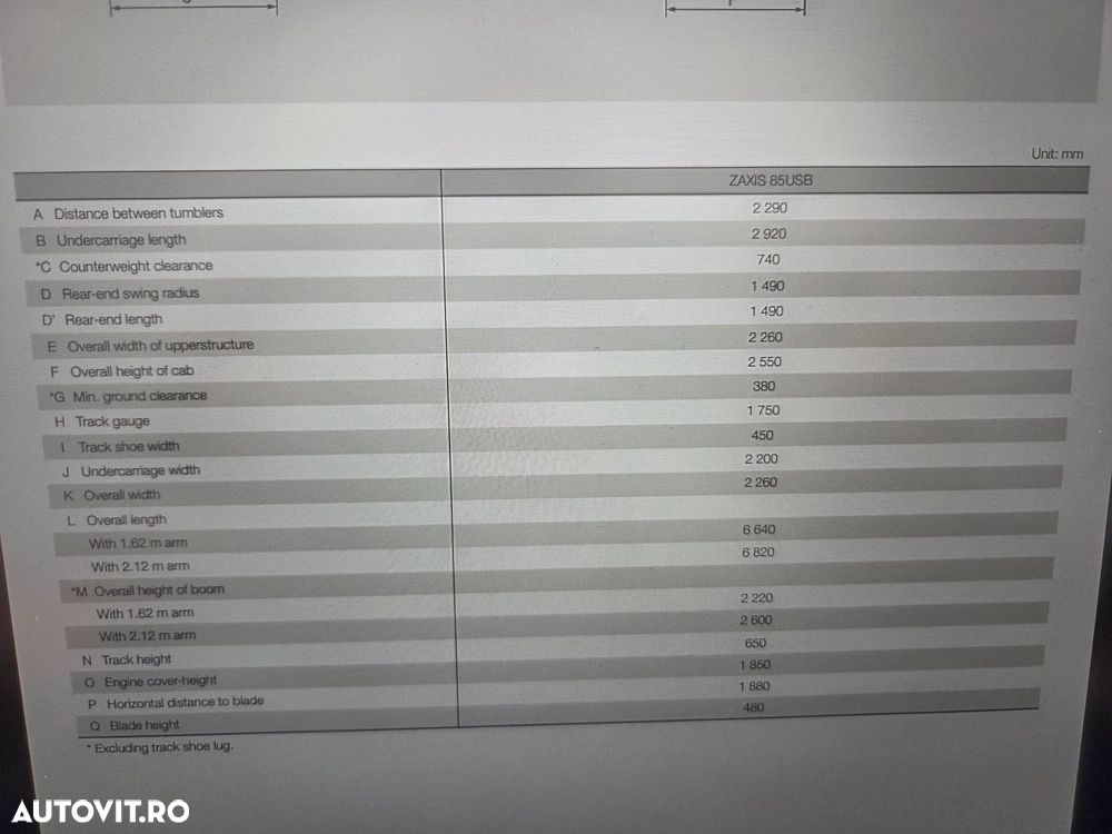 Hitachi ZX85, 2022, 3.339h, CUPLA RAPIDA HIDRAULICA +3 CUPE NOI, senile cauciuc 90%, masa operationala 8,6t, adanc sapare 5m, latime 2,2m, ridica 4,5t, inst picon, LAMA NIVELARE, aer cond, Camera spate, leasing 4 ani, STARE FOARTE BUNA, PROMOTIE 59.900eur+Tv - 14