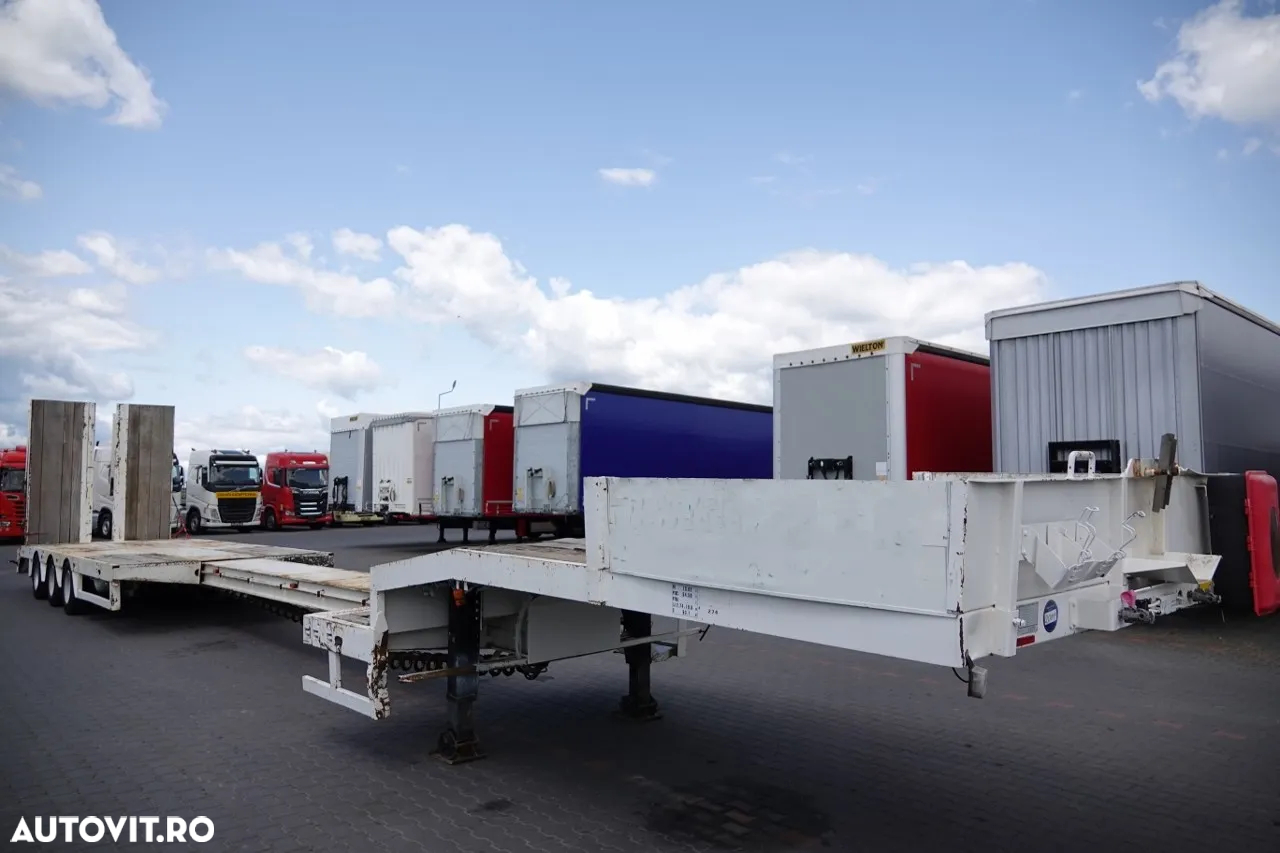 Faymonville ȘASIU JOS FAYMONVILLE / STN-3A / EXTENSIBIL / VANZĂ PORTABILE / 19 M / RAMPE HIDRAULICE / IMPORTATE - 2