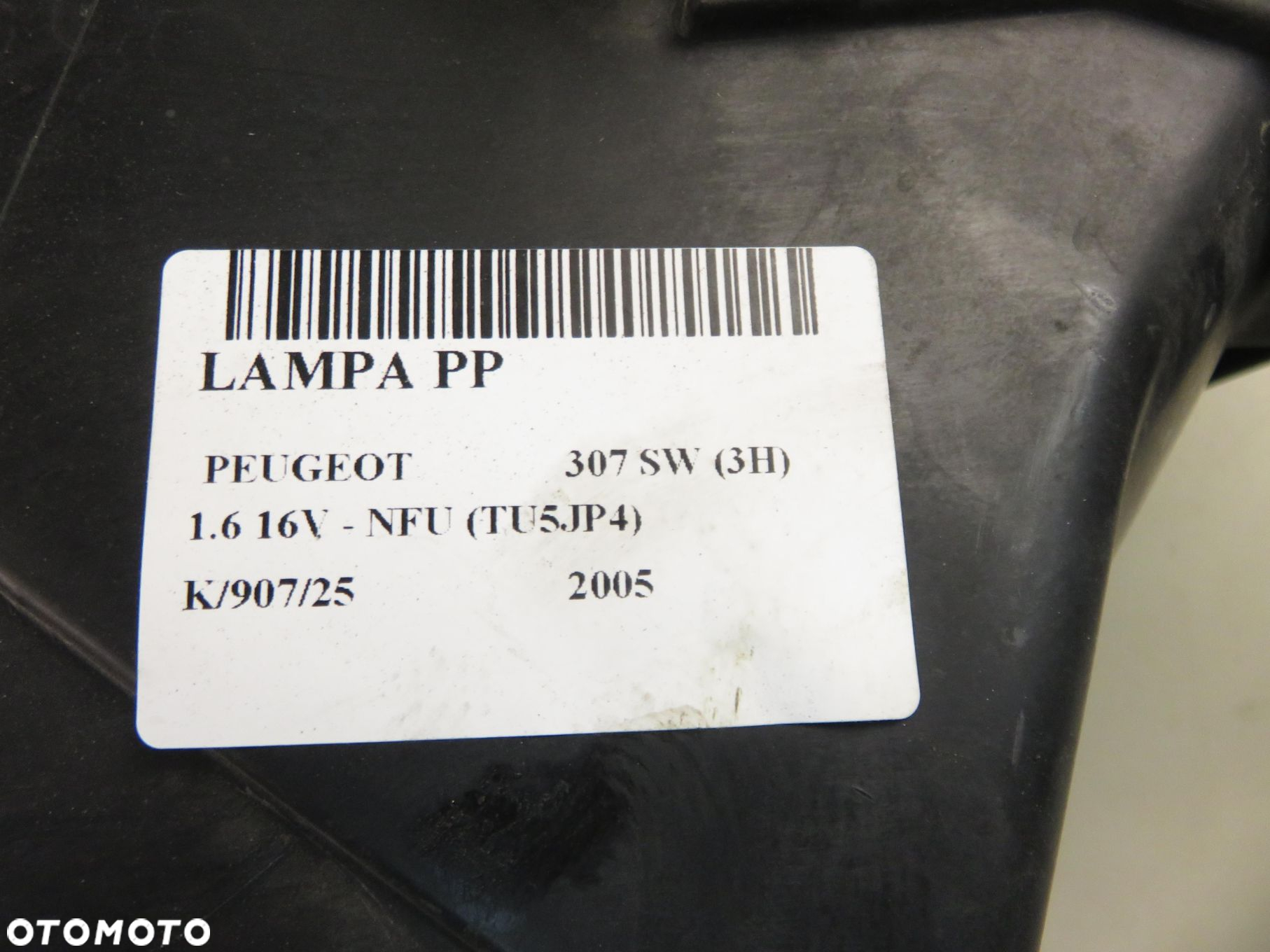 LAMPA PRAWA PRZEDNIA PEUGEOT 307 SW (3H) 9641615680 - 7