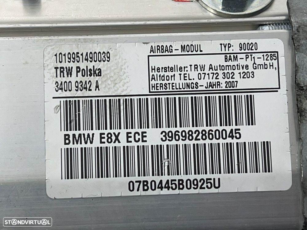 Airbag passageiro BMW 1 (E81 E87) REF. 396982860045 - 5