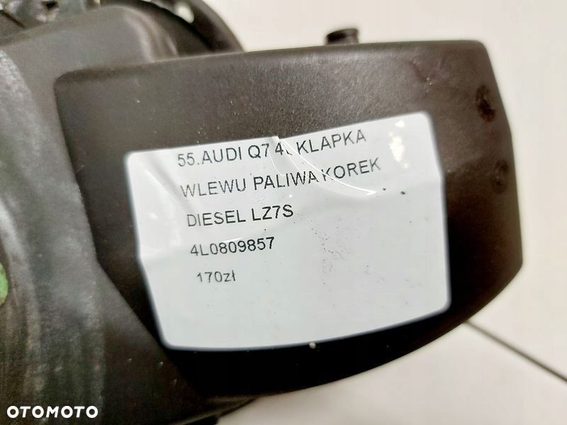 audi q7 1 i 4l klapka wlewu paliwa diesel korek lz7s 4l0809857 - 4