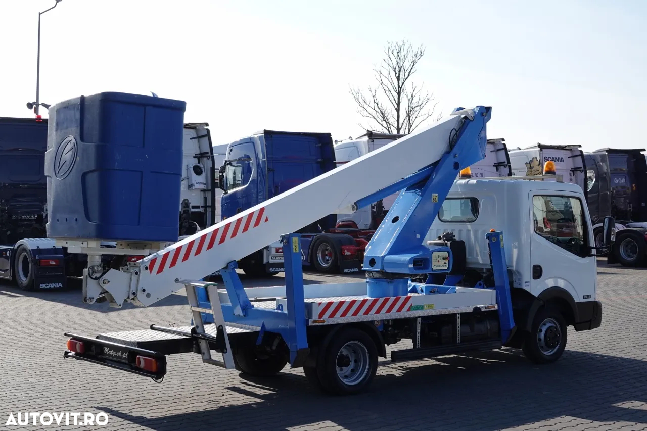 Renault CABSTAR NT 400 / LIFTING 18 METRI / SOCAGE T318 ridicator de cosuri / COS 2 PERSOANE - 225 kg / DUPA CONTRACTUL DE SERVICE - 14
