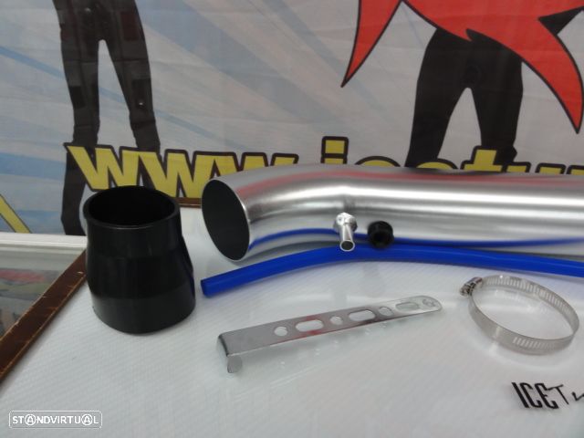 Kit admissão direta com tubo em alumínio + filtro de ar para Honda civic 92-00 (EG, EH, EJ, EK) - 8