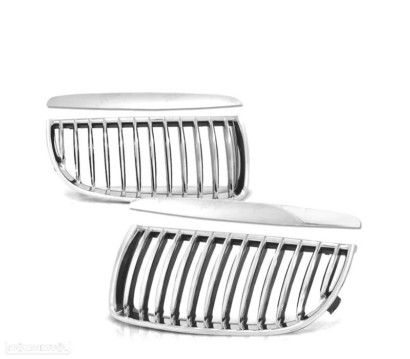GRELHAS BMW E90 E91 05-08 CROMADO - 2