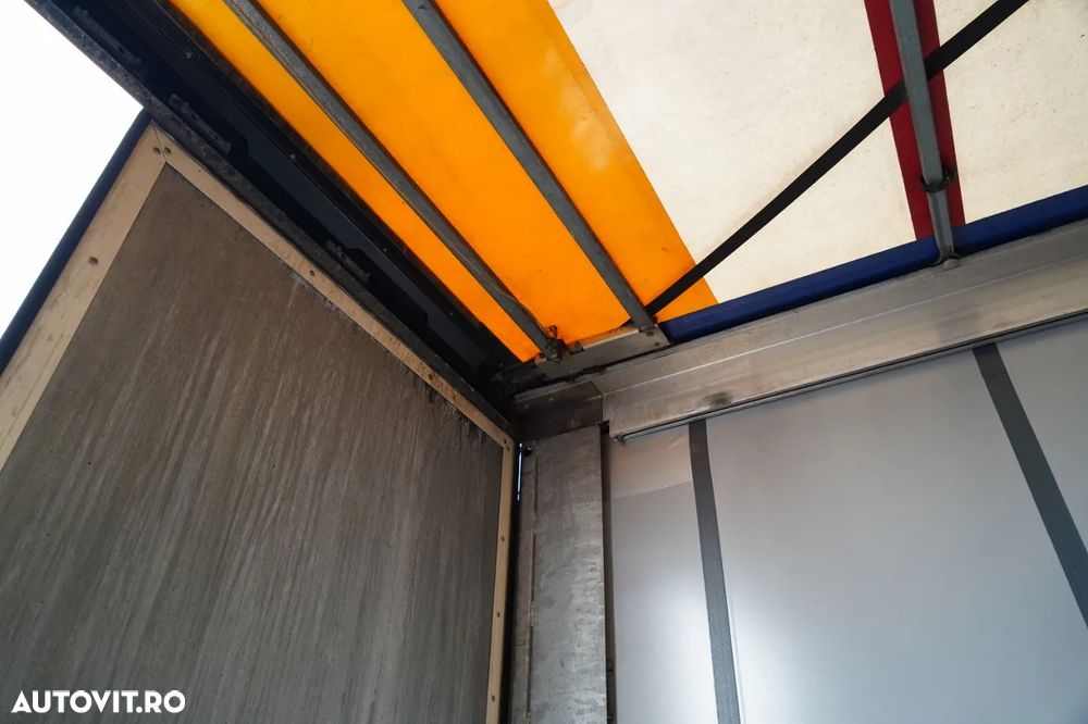 Fliegl MEGA CORTINĂ / REMORCA DIN OȚEL - 7 M / ACOPERIȘ CULISANT / PLATĂ JOSĂ - 22