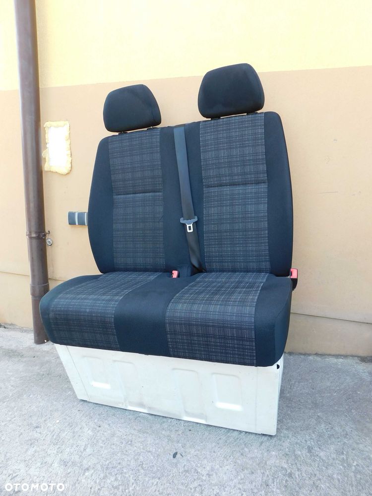 Fotel Pasażera Podwójny Dwójka Mercedes Sprinter W906 VW Crafter Kompletny - 2
