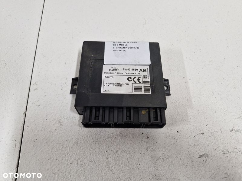 JAGUAR XF X250 I 1 3.0 D MODUŁ STEROWNIK ECU 9W83-1560-AB - 1