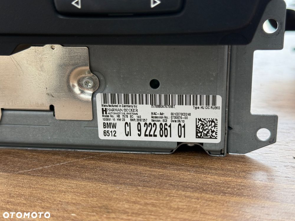 Radio CiC 8,8” nawigacja jednostka sterująca kontroler idrive monitor 9222861 - 6