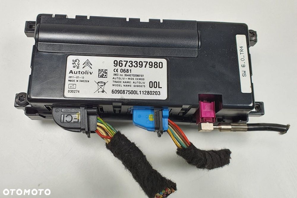 MODUŁ BLUETOOTH CITROEN C5 III X7 9673397980 - 1