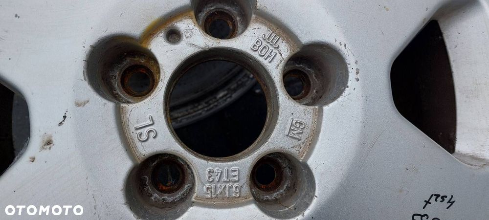 FELGA ALUMINIOWA 4 SZT OPEL ZAFIRA A 5X110 6JX15 ET43 - 2