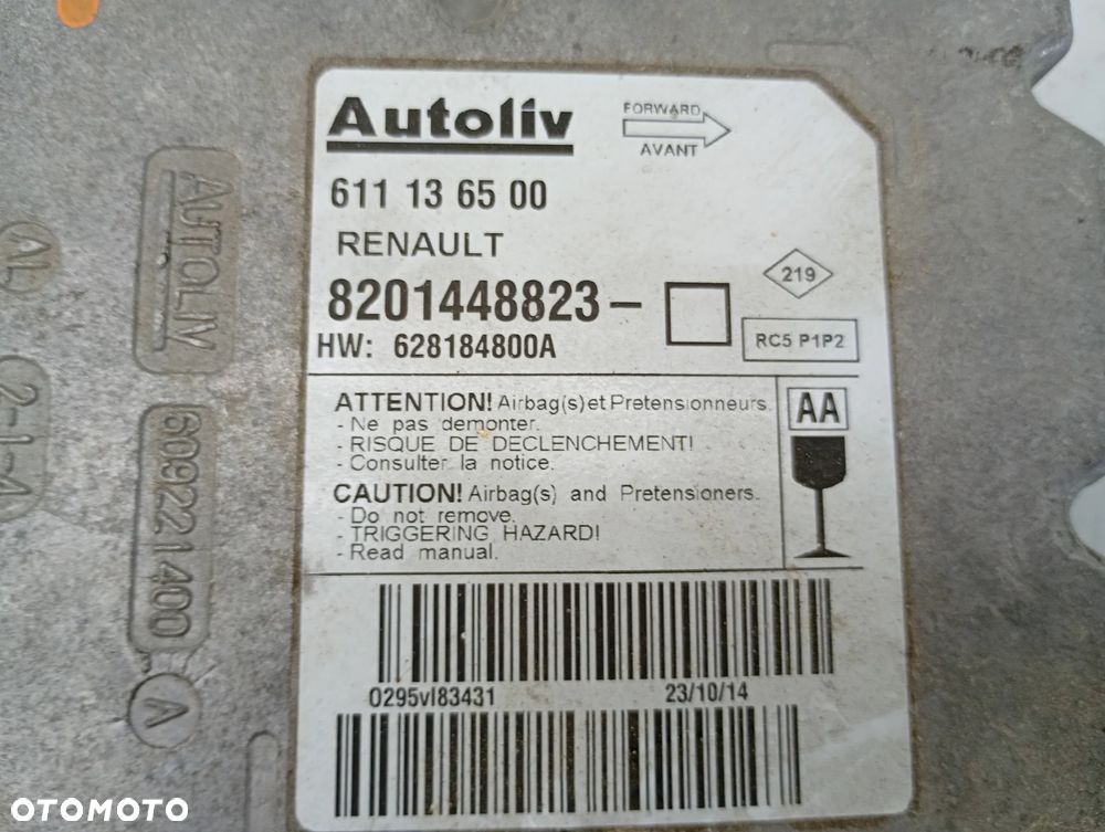 moduł poduszek sensor airbag renault master III movano B lift 2.3 dci 2019-2024r 8201448823 - 4